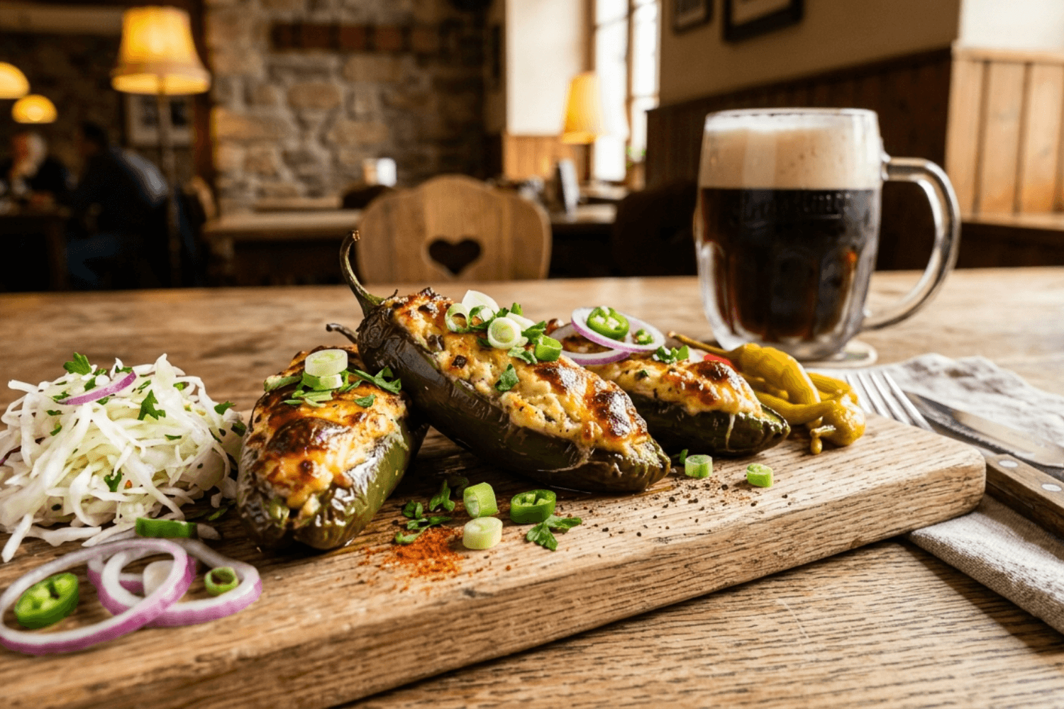 Jalapeños plnené syrom