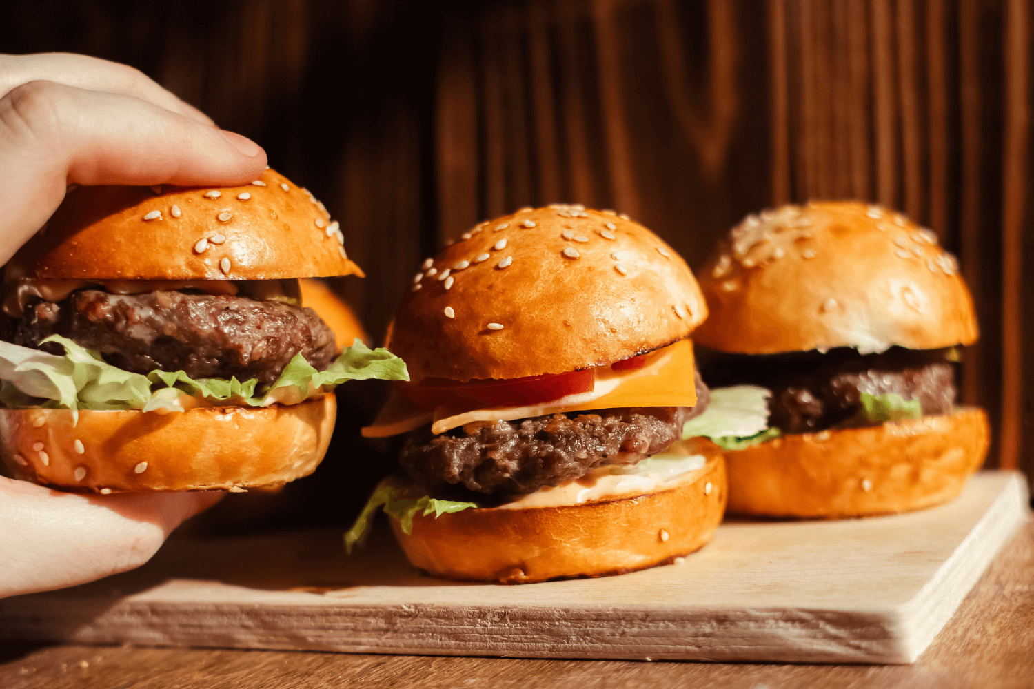 mini burgery na grile