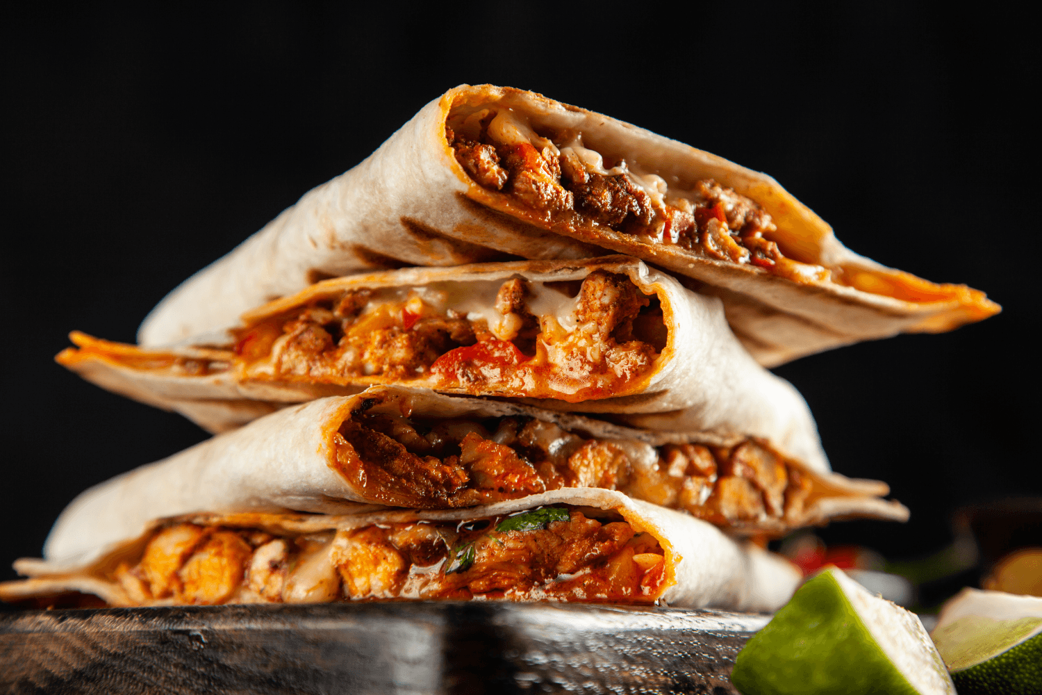 Tortilla s fazuľou a syrom
