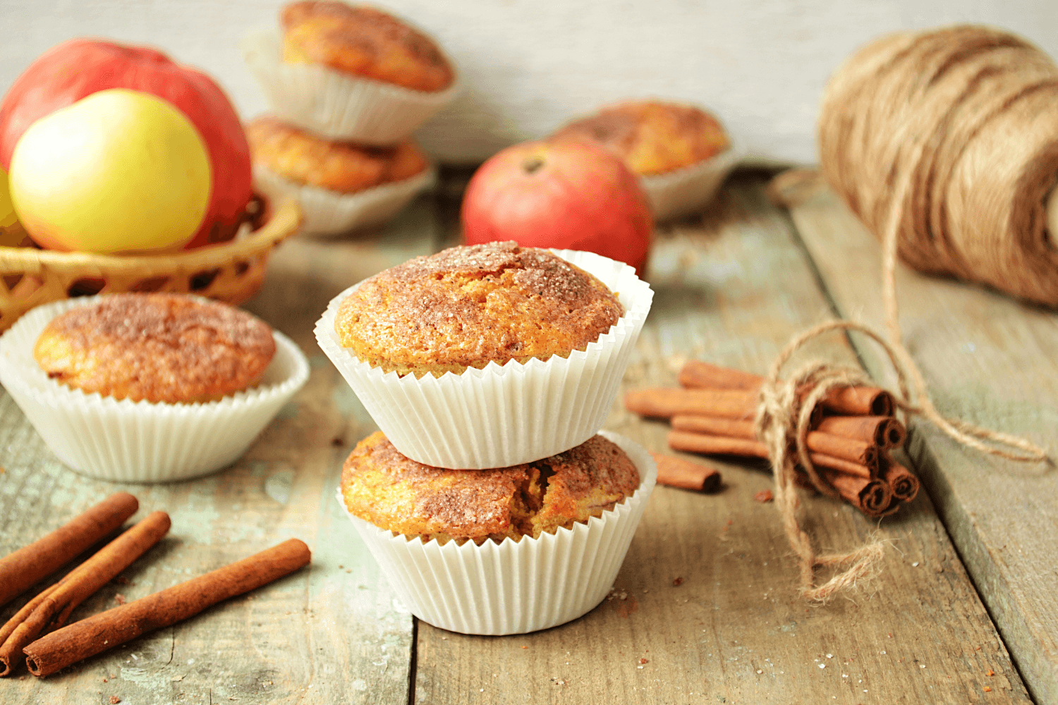 Perníkové muffiny s jablkami
