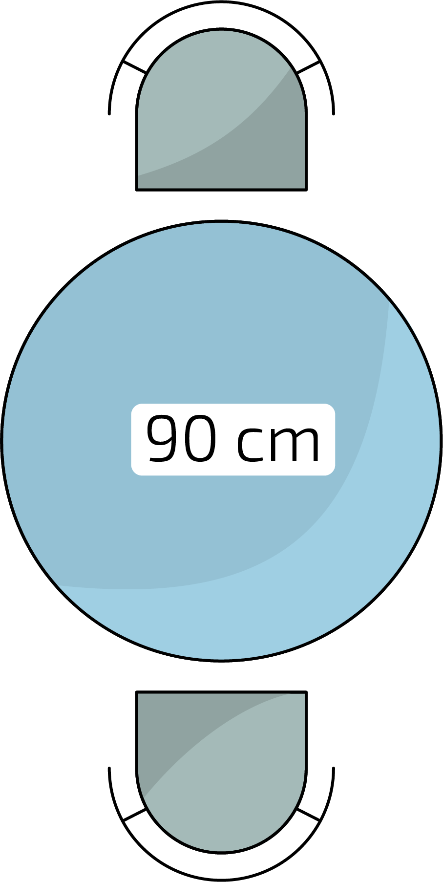 Stoly a osoby 90