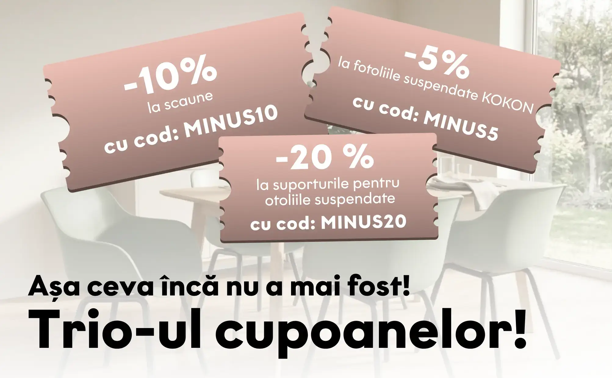 Trio cupoane