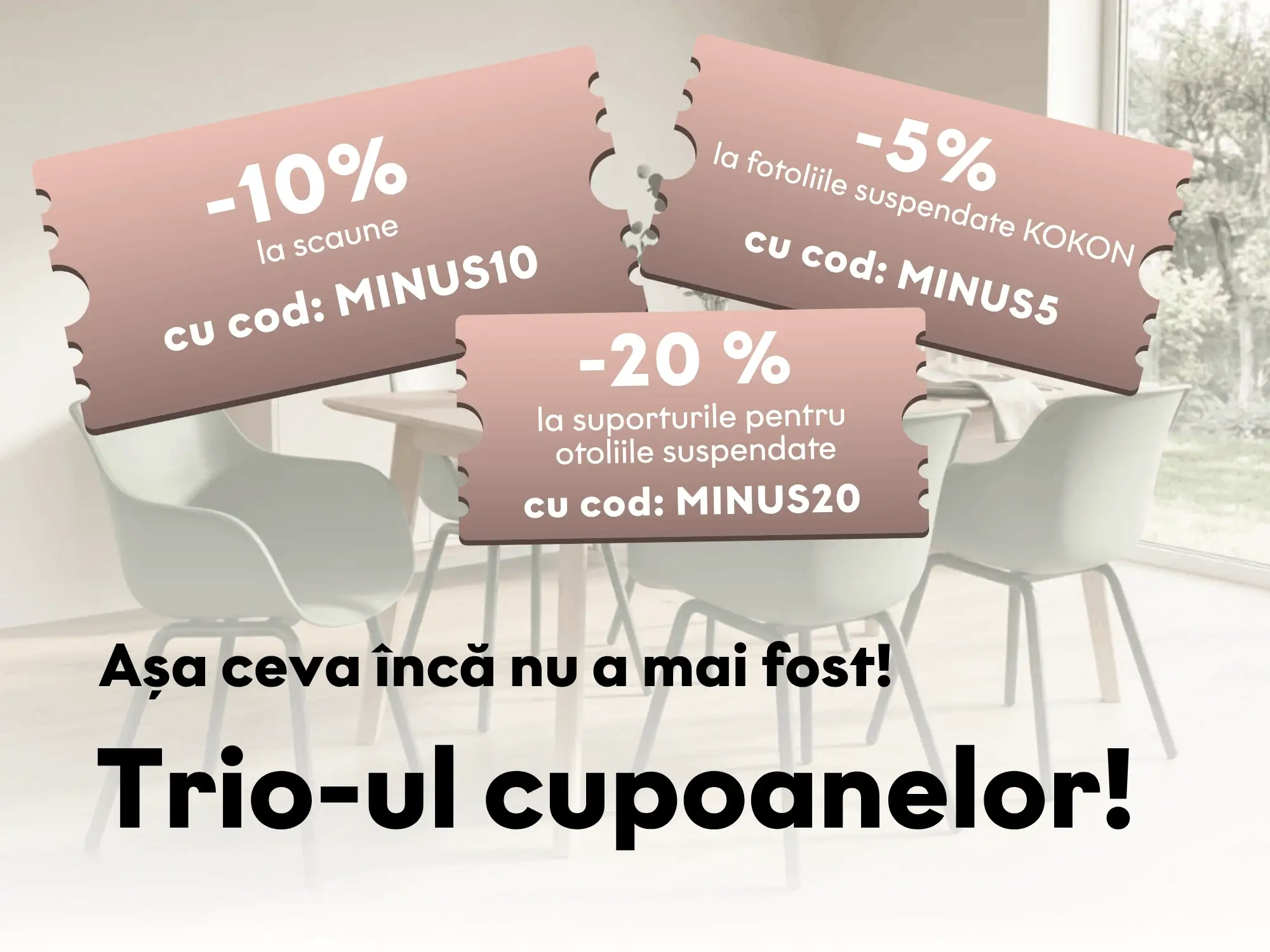Trio cupoane